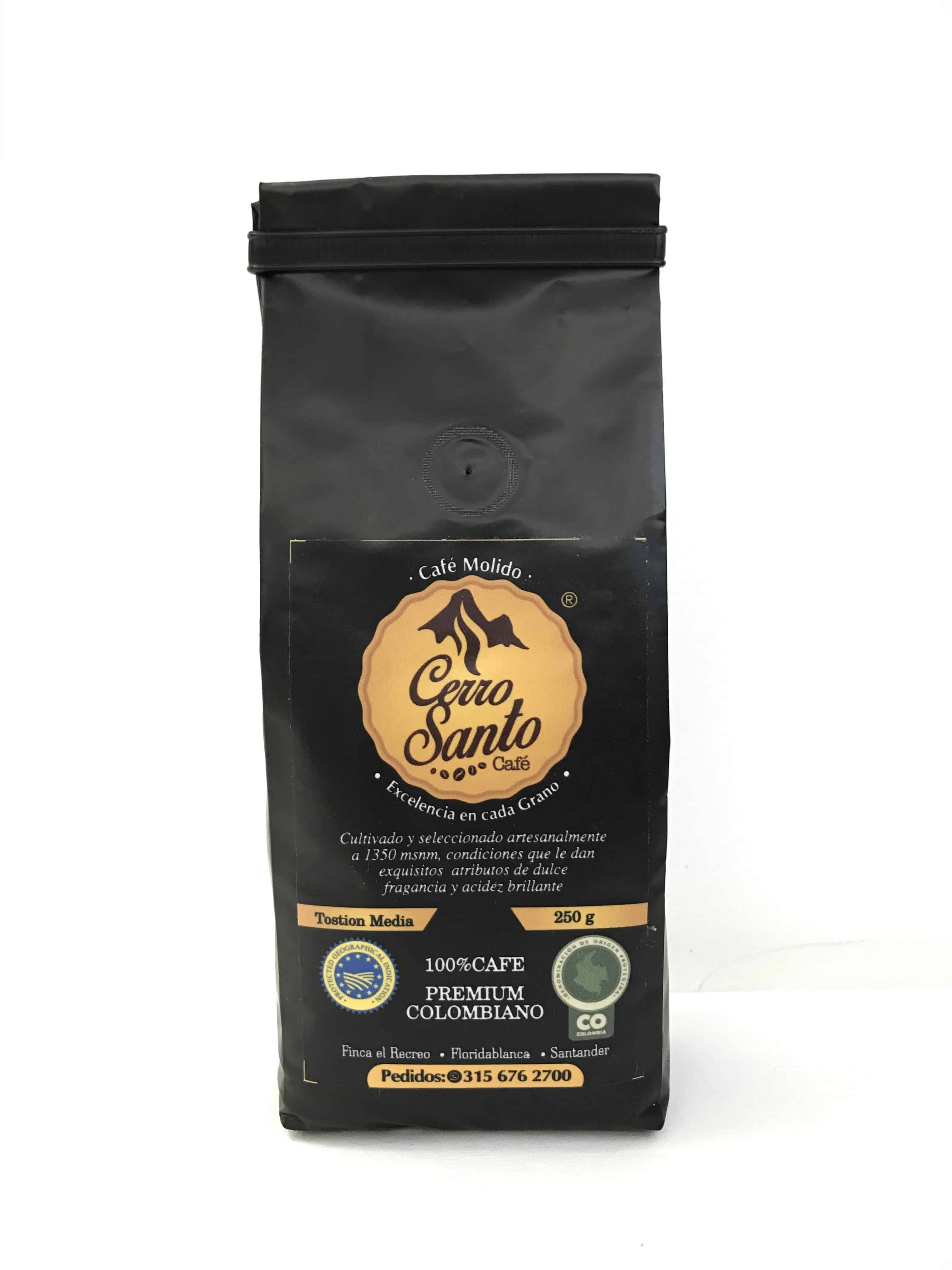 Café Cerro Santo – Premium Grano (250G) – Compro Café de Colombia